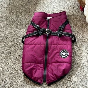 Winter dog coat, fleece dog jacket. Waterproof